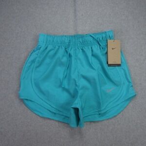 Nike Shorts Womens XS Teal Tempo Running‎ Dri Fit Lined Athletic Gym Workout